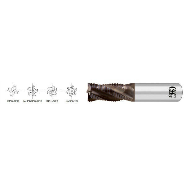 信頼への信頼 ラフィングエンドミル オーエスジー WHーREES 1個（直送品 7 7mm 切削工具