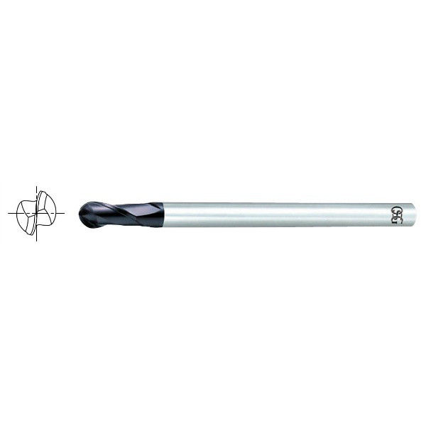 超硬2刃 ロングシャンク ボールエンドミル FXーLSーMGーEBD R5.5×11mm FX-LS-MG-EBD R5.5X11 1本（直送品）