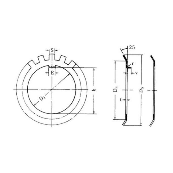 南口精工（KSM） ベアリングワッシャー AW34 1個（直送品）