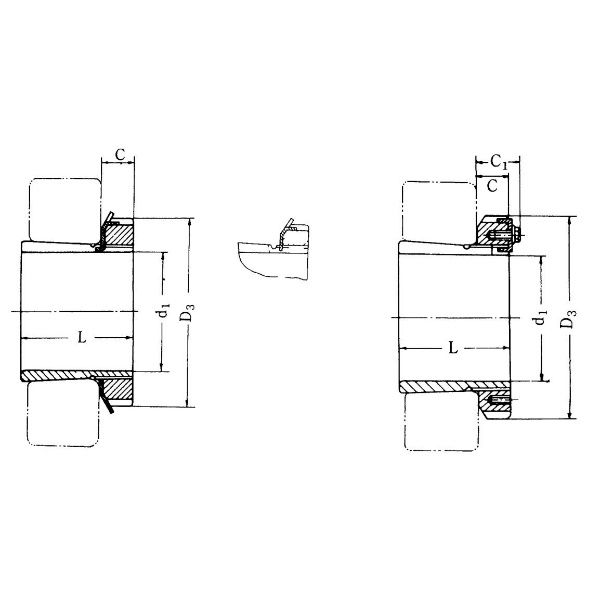 南口精工（KSM） ベアリングアダプター H3122X 1個（直送品）