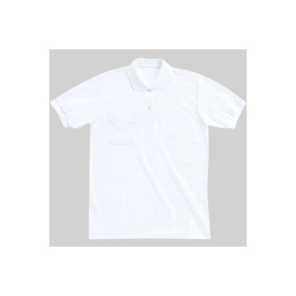 明石スクールユニフォームカンパニー 半袖ポロシャツ UZT211 ホワイト M 1着（直送品）