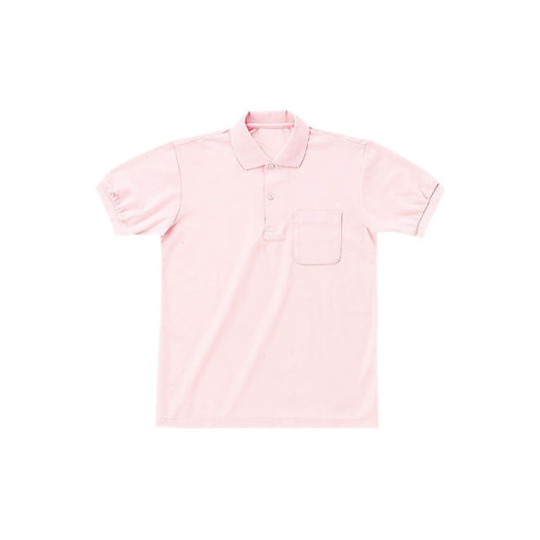 明石スクールユニフォームカンパニー 半袖ポロシャツ UZT211 ピンク M 1着（直送品）