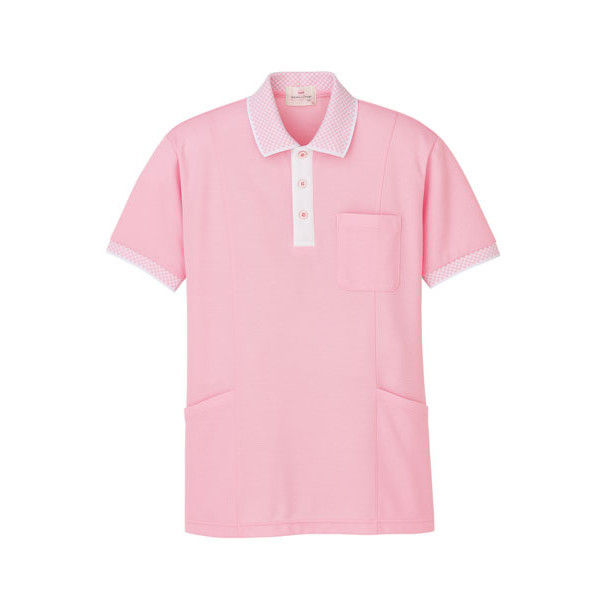 明石スクールユニフォームカンパニー ポロシャツ（脇ポケット付き） UZT468 ピンク S 1着（直送品）