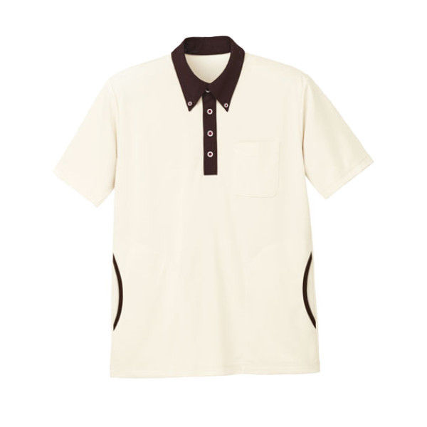 明石スクールユニフォームカンパニー ニットシャツ（脇ポケット付き） UZT469 ベージュ EL 1着（直送品）