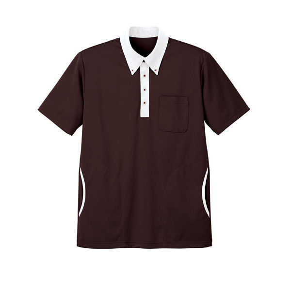 明石スクールユニフォームカンパニー ニットシャツ（脇ポケット付き） UZT469 ブラウン M 1着（直送品）