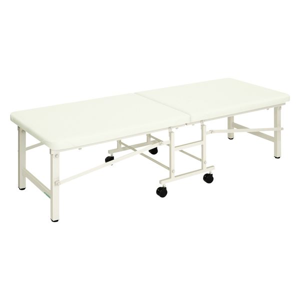 【軒先渡し】高田ベッド 折りたたみ式診察台(ライトベンダー) TB-1282 1台 24-4129-0401（直送品）