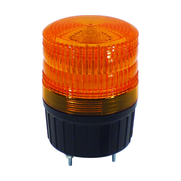 日動工業 電池式LED小型回転灯 LEDフラッシャー75NLF75-BA-Y パトライト 電源不要 電池式 強力マグネット式 簡単設置 屋外型 警告灯 回転 点滅