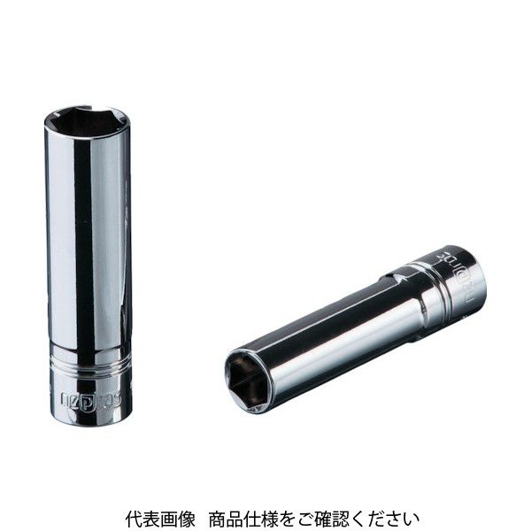 京都機械工具 nepros 6.3sq.ディープソケット(六角) 対辺寸法13mm 差込角6.35mm NB2L-13 1個（直送品）