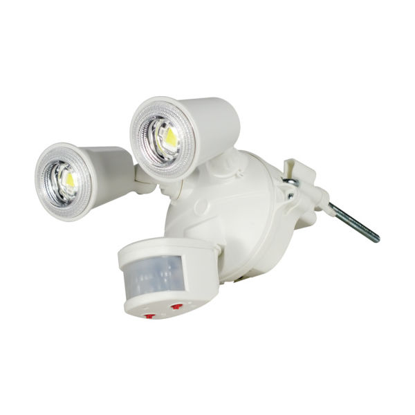 日動工業 日動 LEDセンサーライト クラブアイ 20W(10W×2灯) 1800Lm SLS-CE20W-2P 1台 836-6231（直送品）