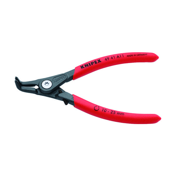 KNIPEX（クニペックス） KNIPEX 軸用スナップリングプライヤー 曲 4941-A11 1丁 835-8265（直送品）