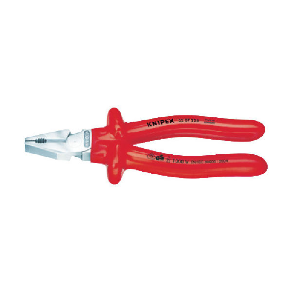 KNIPEX（クニペックス） KNIPEX 強力絶縁ペンチ 1000V 0207-200 1丁 835-6462（直送品）