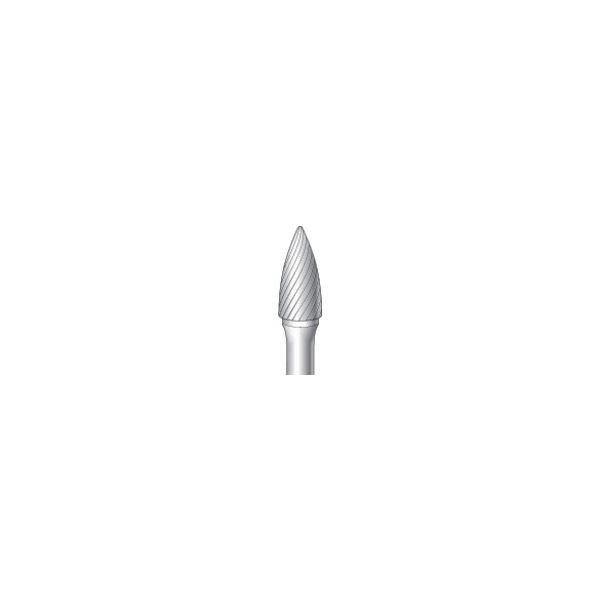ナカニシ チタンコート超硬カッター 砲弾(シングルカット)刃径10mm 刃長20mm 21613 1本 829-2946（直送品）