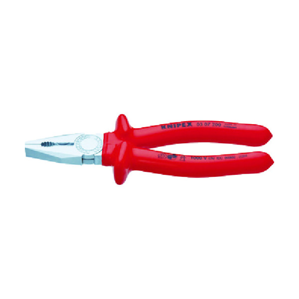 KNIPEX 0307ー200 絶縁ペンチ 1000V 1丁 835-6469（直送品）