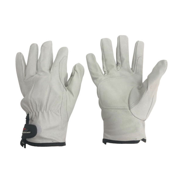 ミタニ 豚本革手袋(袖口マジックタイプ) #FCー001フィットンコンフォート 内綿付 当て付 Mサイズ 209271 1双（直送品）