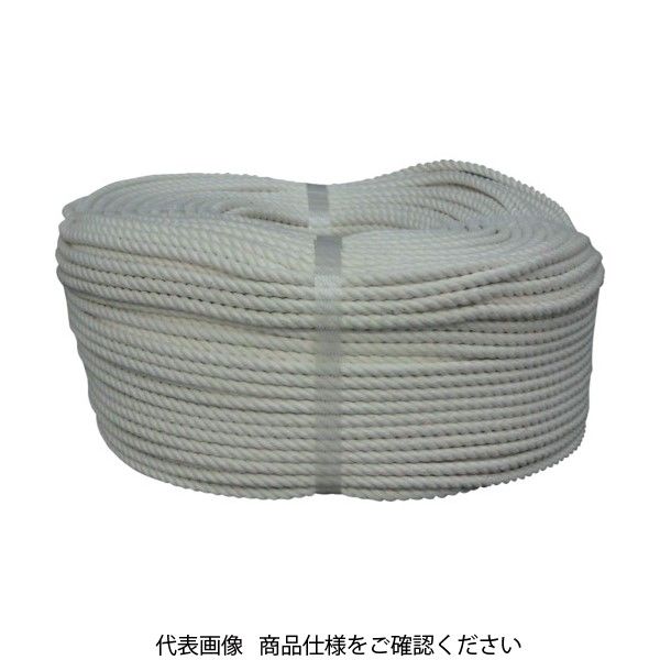 ユタカメイク ロープ 綿ロープ巻物 6φ×200m C6-200 1巻 829-1209（直送品）