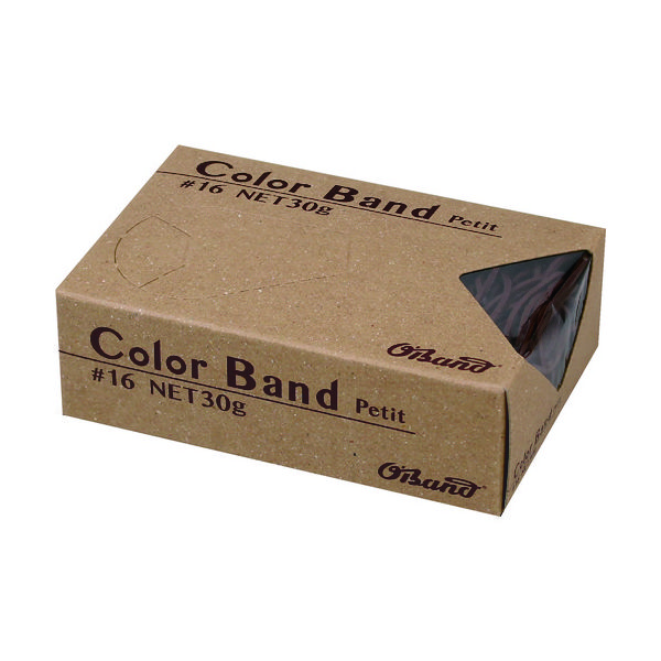 共和 オーバンド カラーバンド プチ 30g箱 #16 チョコレート GGC-030-CH 1箱 836-5118（直送品）