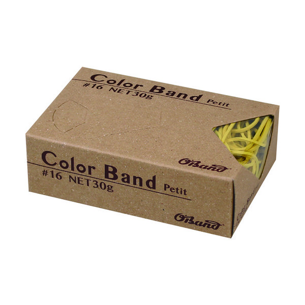 共和 オーバンド カラーバンド プチ 30g箱 #16 イエロー GGC-030-YW 1箱 836-5123（直送品）