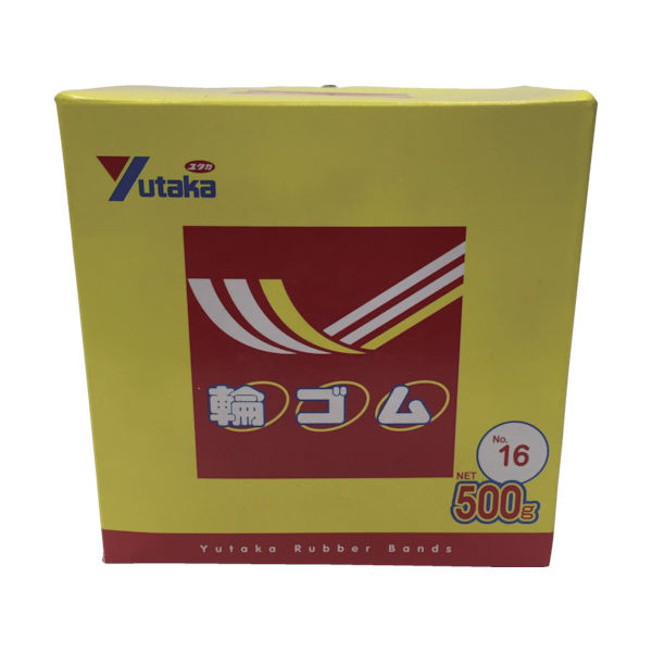 ユタカメイク 輪ゴム箱入り #16 500g TTB-1650 1箱 835-4749（直送品）