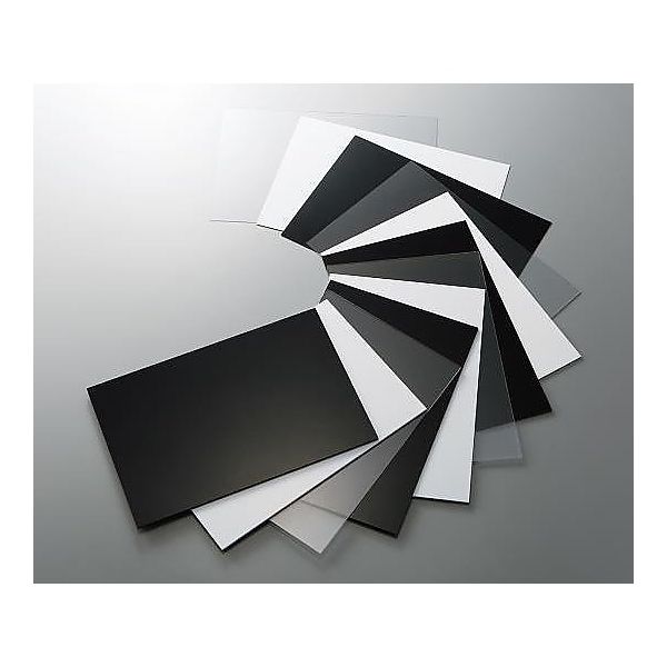 光 塩化ビニル板 450×600×1t 白 EB461-5 1枚 3-2164-10（直送品）