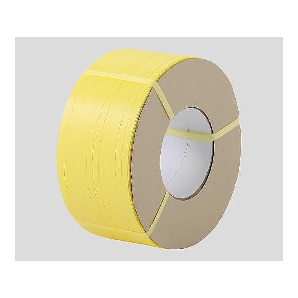 アズワン カラーPPバンド(機械締め) GOBー12 12mm×3000m 黄 3-1621-02 1巻(3000m)（直送品）