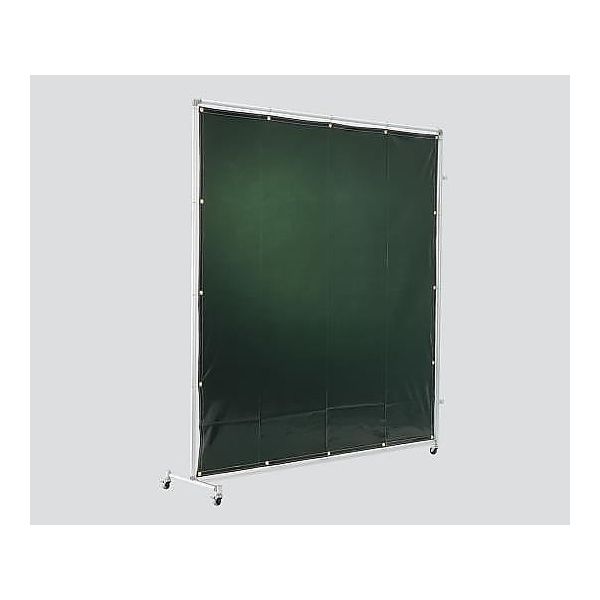 吉野 溶接遮光用衝立 接続型 キャスター3個付き ダークグリーン YS-22JC-DG 1個 3-1759-03（直送品）