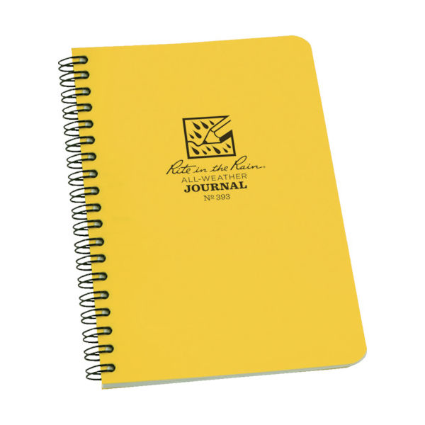 Rite in the Rain RITR 4 5/8X7 スパイラルノートブック ジャーナル 393 1冊 835-3875（直送品）