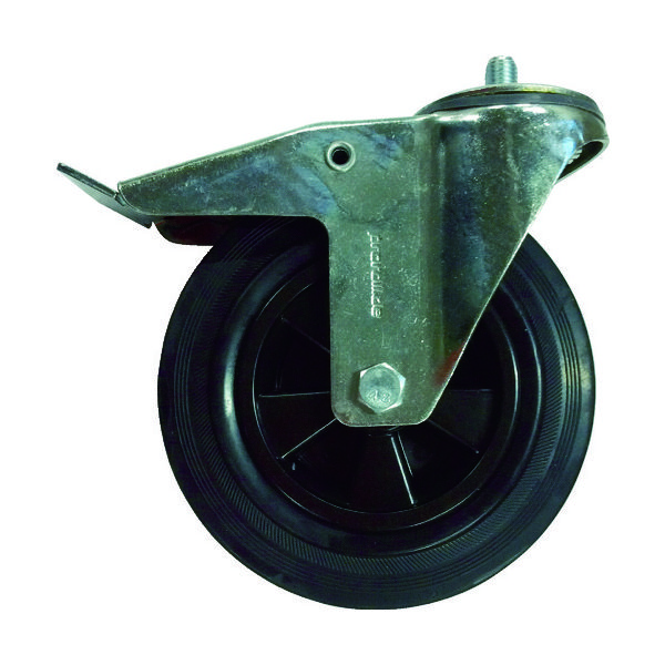 カイザークラフト KAISER 運搬車用取り替えキャスター 自在ブレーキ付 200パイ 30202 1個 833-8988（直送品）