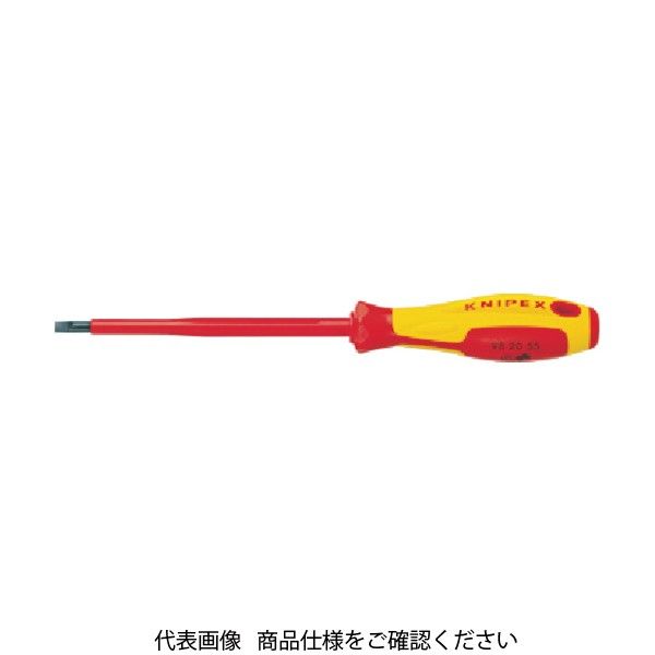 KNIPEX 絶縁ドライバースリム (ー)4.0X100 9820-4.0SL 1本 836-3373（直送品）
