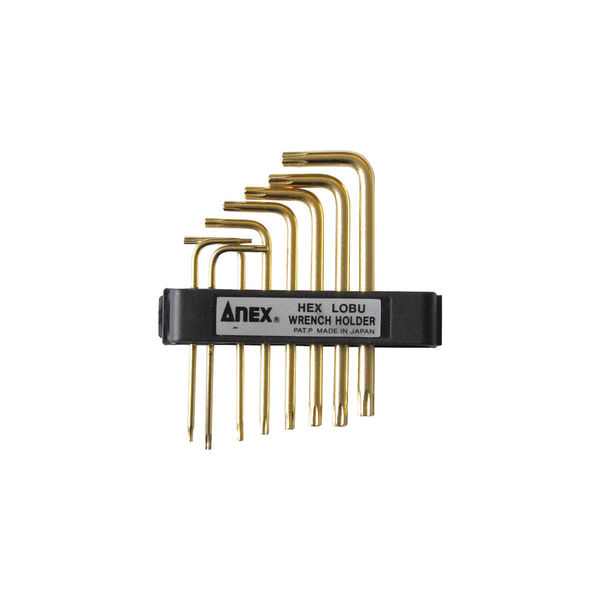 アネックスツール アネックス L型ヘクスローブレンチセット穴付 8本組 638 1セット 493-6680（直送品）