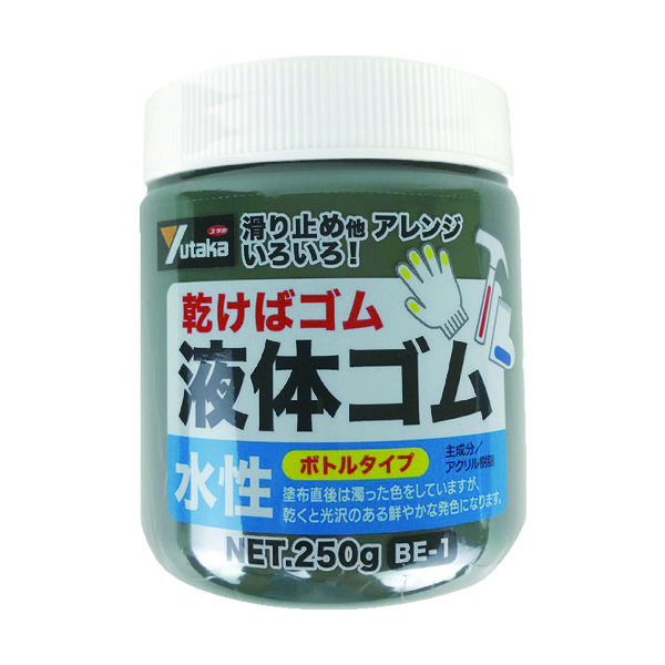 ユタカメイク ユタカメイク ゴム 液体ゴム ビンタイプ ２５０ｇ入り 黒