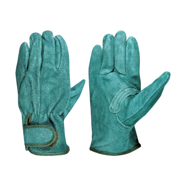 富士グローブ 牛床革手袋 EXー380 グリーン LL 5366 1双 855-5202（直送品）