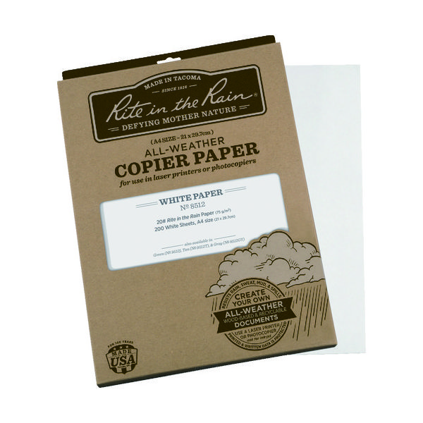 Rite in the Rain RITR コピー用紙 A4 8512 1冊(200枚) 835-3932（直送品）