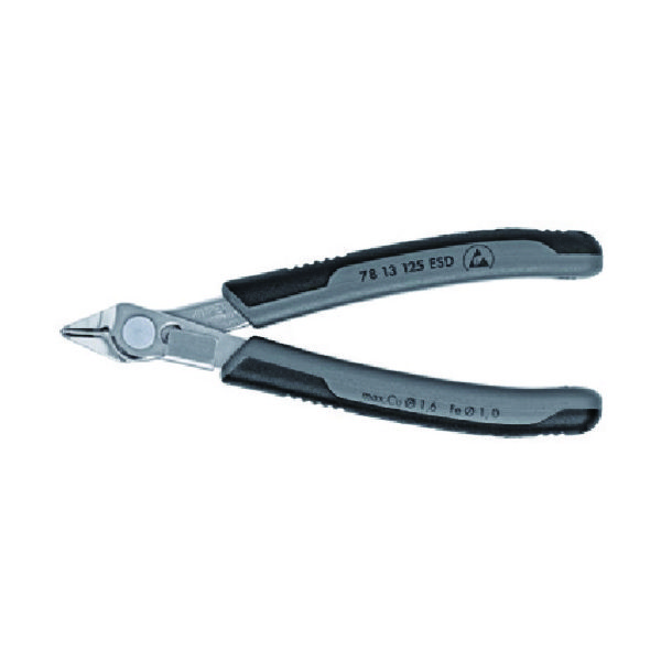 KNIPEX エレクトロニクス スーパーニッパー 125mm リードキャッチャー 7813-125ESD 1丁 831-4535（直送品）