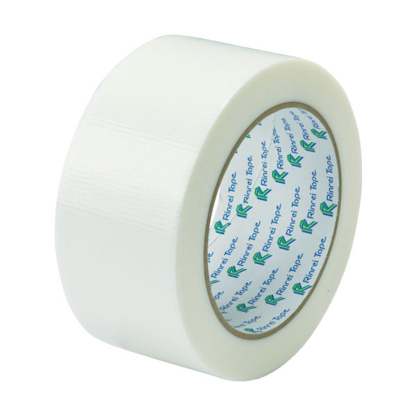 リンレイテープ 包装用PEワリフテープ EF674 50×25 白色 EF674-50X25-WH 1巻 855-6031（直送品）