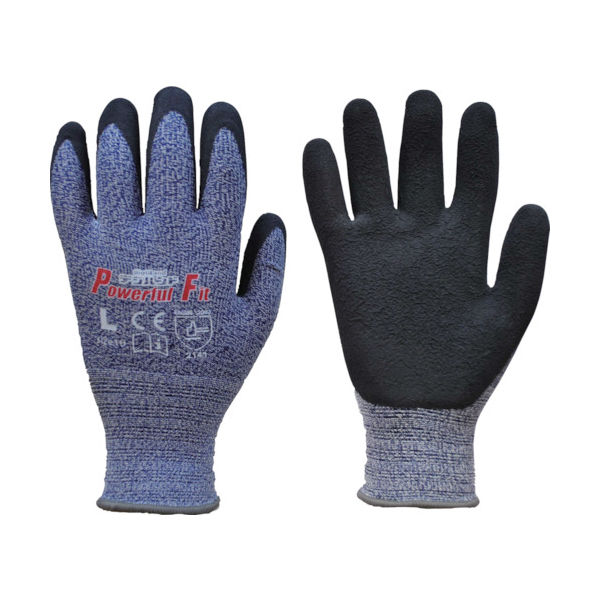 ダンロップホームプロダクツ ダンロップ 背抜き手袋 パワフルフィットストレッチライナー 3P L ブルー 9388 1組(3双)（直送品）