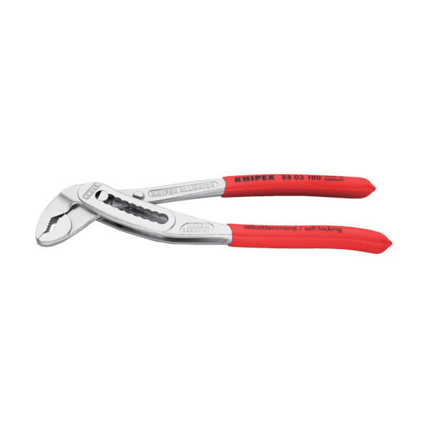 KNIPEX ウォーターポンププライヤー アリゲーター ソフトプラスチックハンドル 180mm 8803-180 1丁 835-5142（直送品）