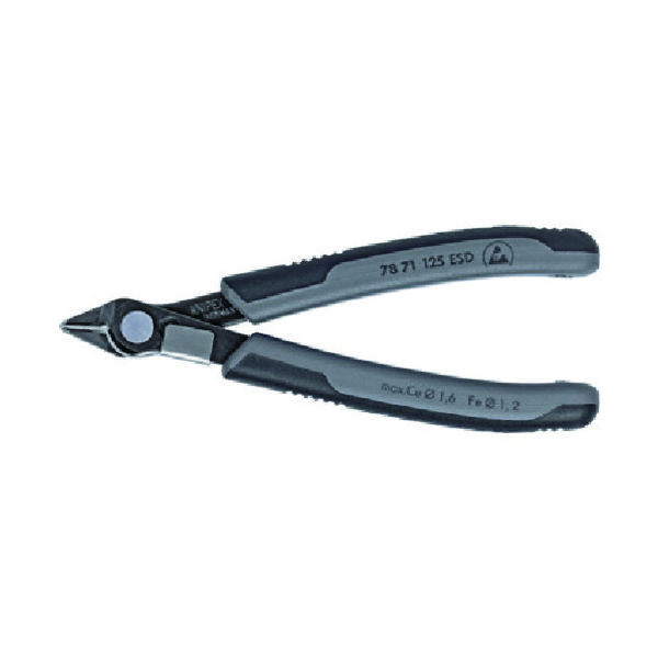 KNIPEX エレクトロニクス スーパーニッパー 125mm 7871-125ESD 1丁 831-4537（直送品）