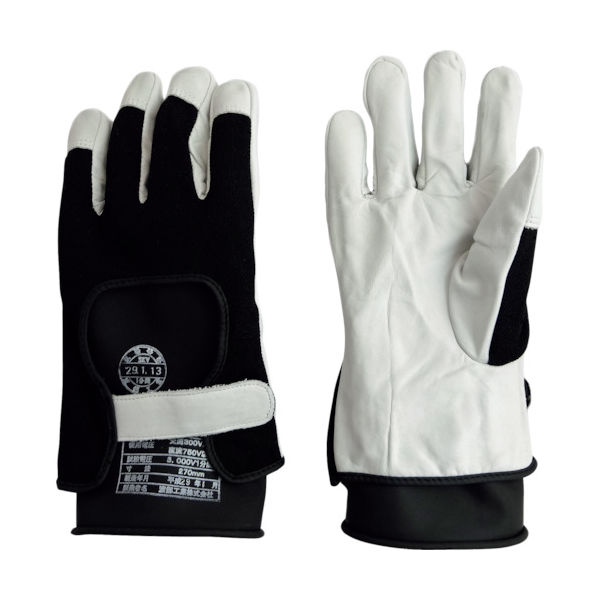 渡部工業 ワタベ 低圧ゴム手袋用革カバー(薄手タイプ専用) 739 1双 835-9816（直送品）