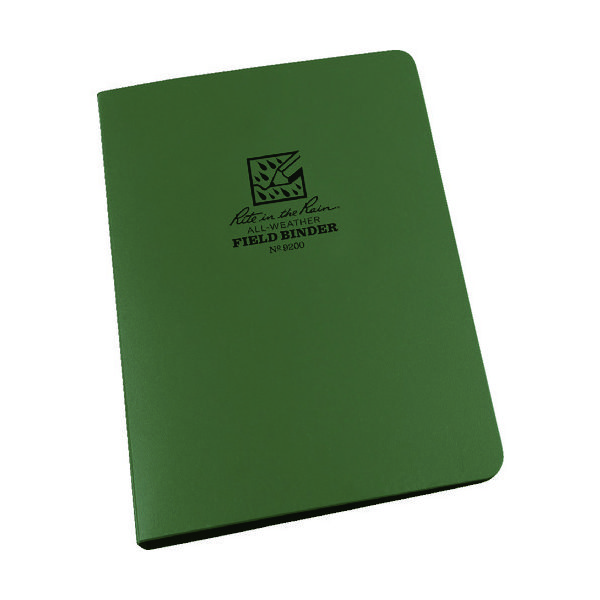 Rite in the Rain RITR リングバインダー1/2キャパシティー グリーン 9200 1個(1冊) 835-3937（直送品）