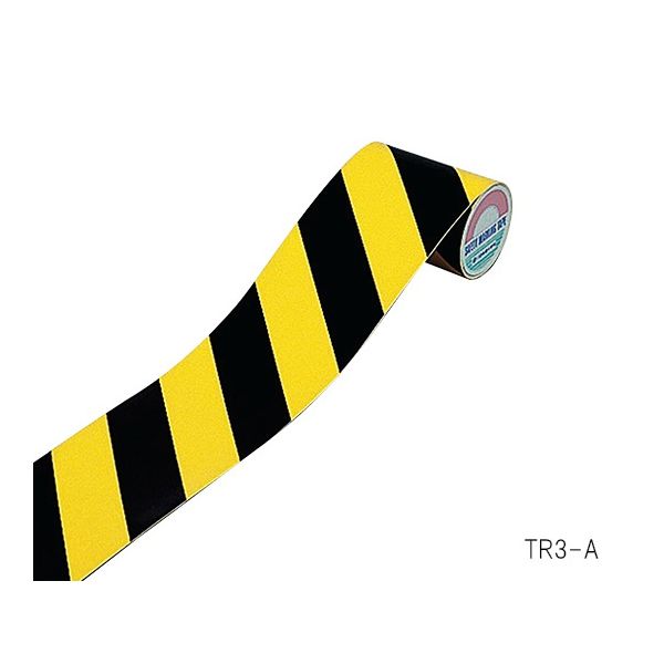 日本緑十字社 トラテープ(反射) TR3ーA 256301 1巻 61-3417-82（直送品）