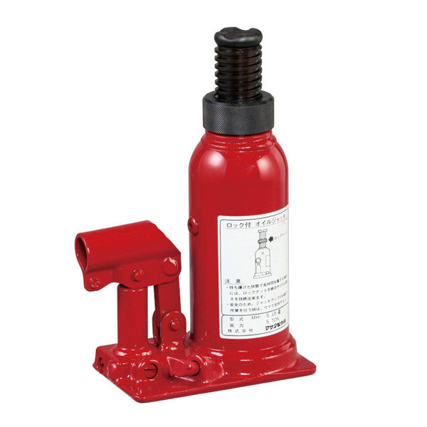 マサダ製作所 ロック式油圧ジャッキ 20トン MHー20L 1台（直送品） - アスクル