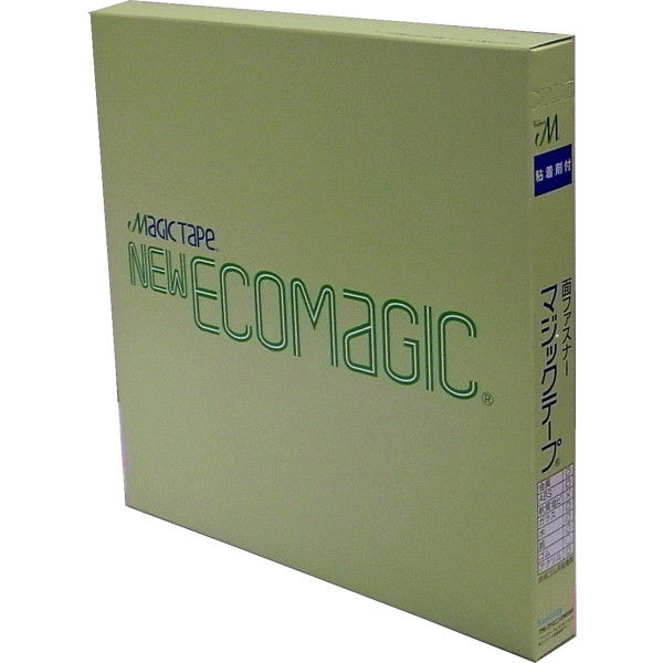 クラレファスニング 粘着剤付エコマジックテ-プ 25mm×25m A面フック 白 箱入 MAGIC-T2525APN-WH 1巻 - アスクル