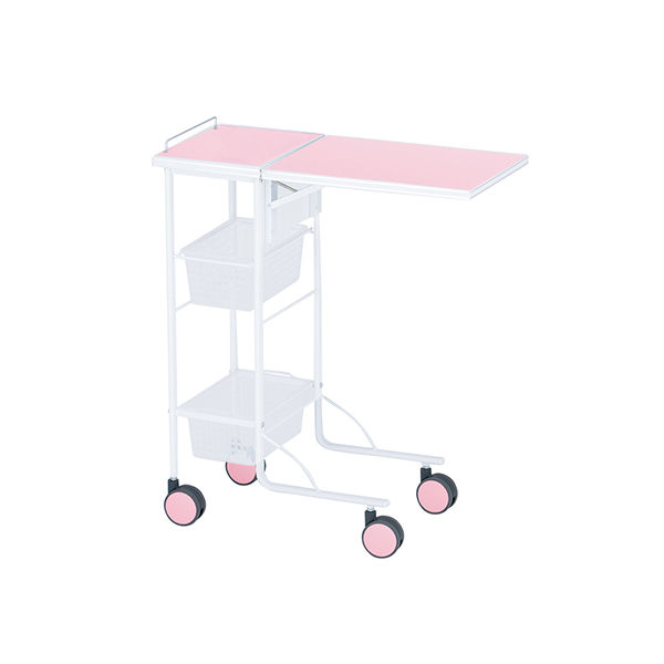 アズワン カウンターテーブルワゴン ピンク CT-P 1台 7-4405-02（直送品）