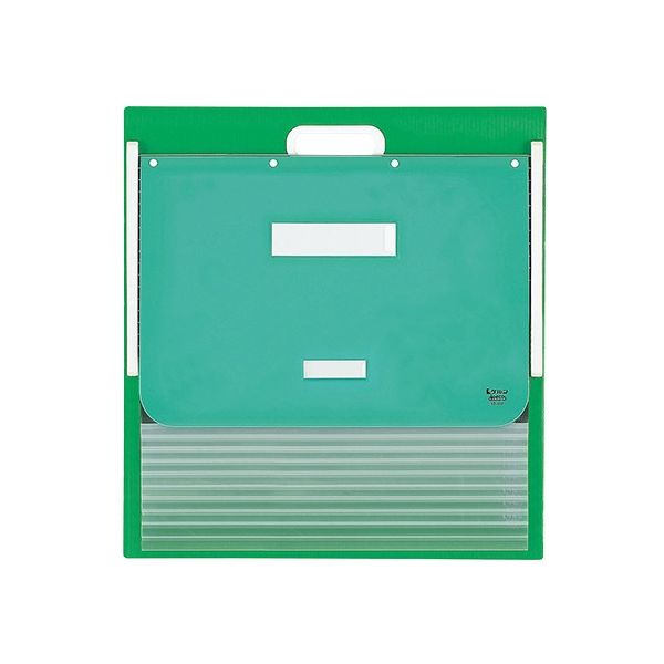 ケルン カーデックス(ソフトタイプ・PP製ポケット) A3・A4(タテ2面) グリーン KD-301G 1個 7-2808-02（直送品）