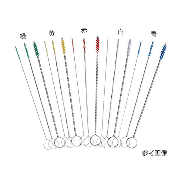 アズワン ミニクリーナーブラシ 120×Φ3.5×約1.01mm 赤 HBS-MP-3.5-R 1本 7-3334-02（直送品）