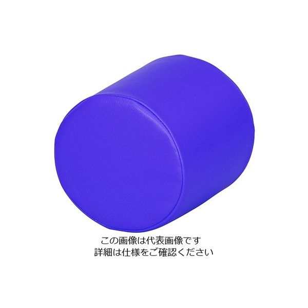 弘益 キッズガーデン クッション・丸 ブルー KID-K10-BL 1個 7-3366-01（直送品）
