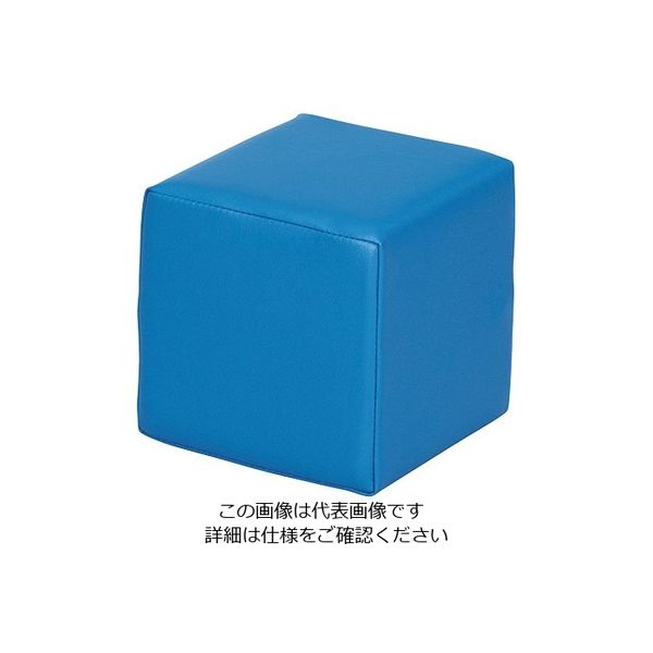 弘益 キッズガーデン クッション・四角 ブルー KID-K30-BL 1個 7-3368-01（直送品）