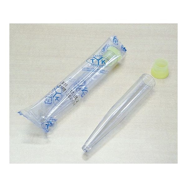 東洋器材科学 滅菌尿スピッツ S黄キャップ付 7-3841-01 1箱(1000本)（直送品）