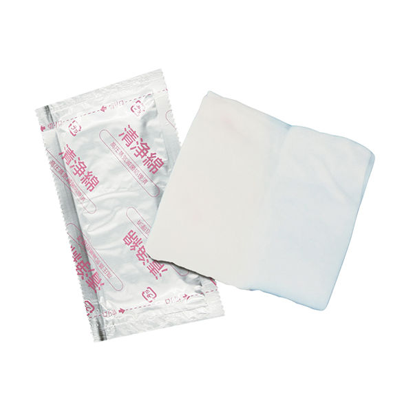 大和工場 清浄綿 75×75mm (2枚/包×20包入) 7-4049-01 1箱(40枚)（直送品）