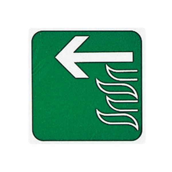 光 サインプレート (非常口(左へ)) E510-9 1枚 7-4590-21（直送品）